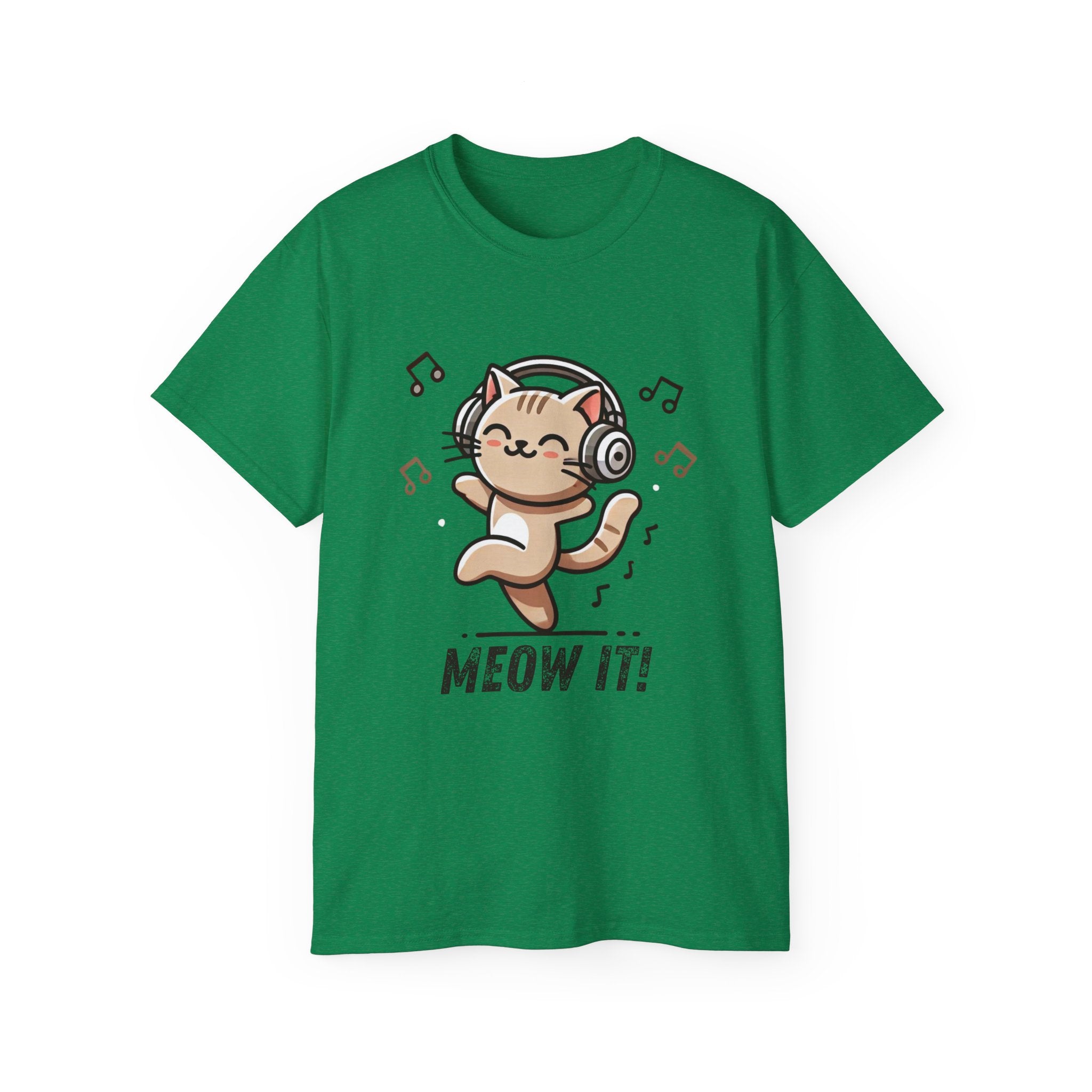Meow It! Dancing Cat Headphones T-Shirt