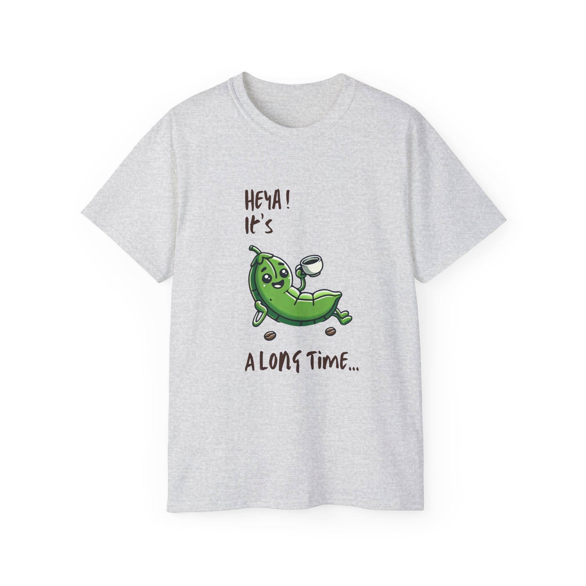 Pea Relaxing Tee — "Heya! It's A Long Time..." Funny Vegetable Graphic Shirt