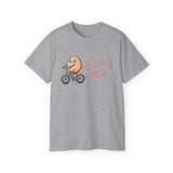 Cracking Miles Cycling T‑Shirt — Cute Egg Biker Tee