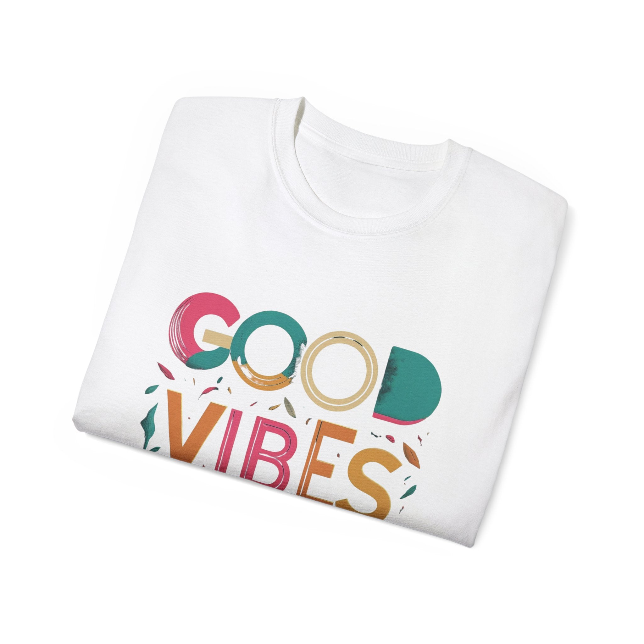 Good Vibes Only T-Shirt — Colorful Positive Message Tee