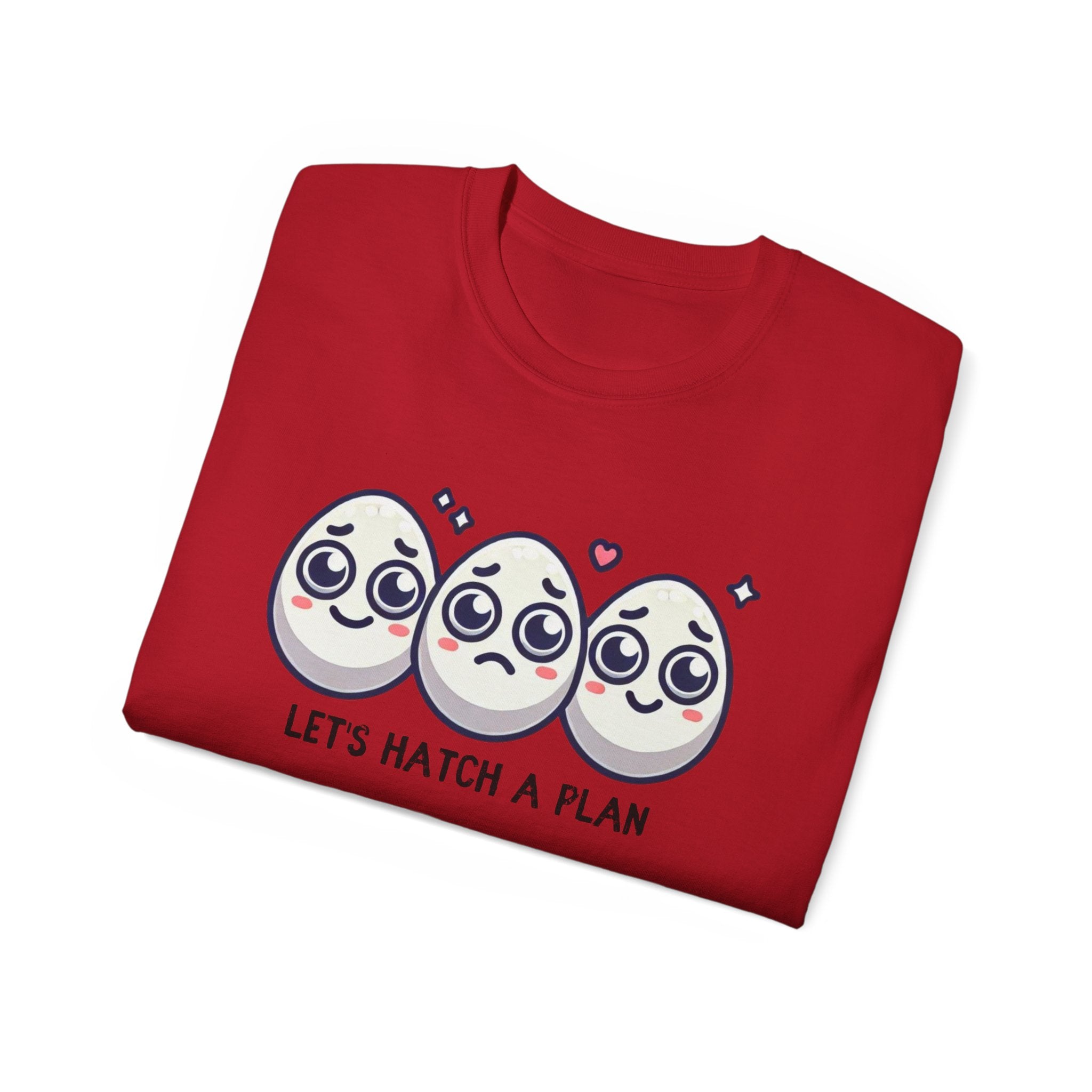 Let's Hatch a Plan Tee — Cute Egg Trio Graphic T-Shirt