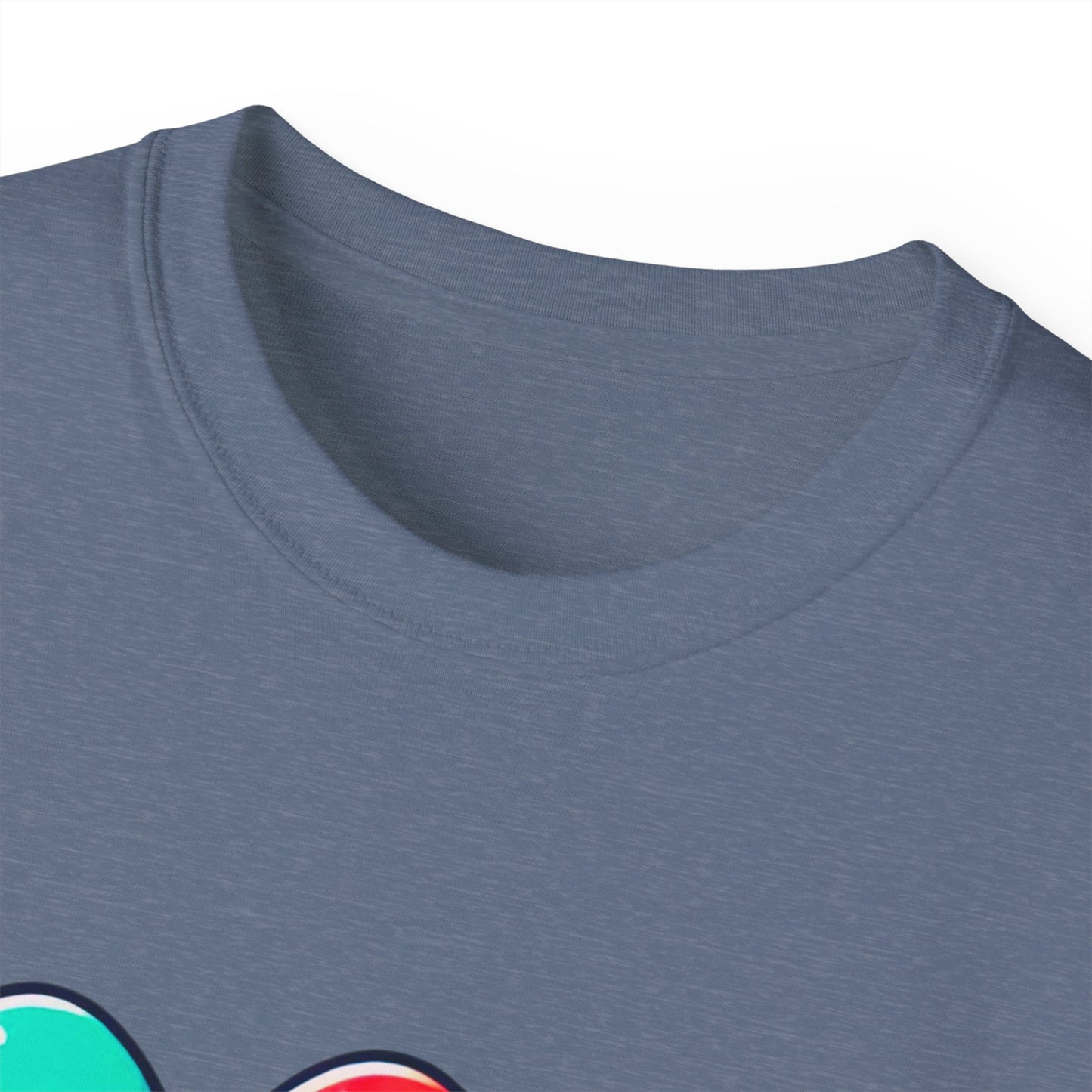 Cute Easter Egg Trio T‑Shirt — Colorful Cartoon Eggs Graphic Tee