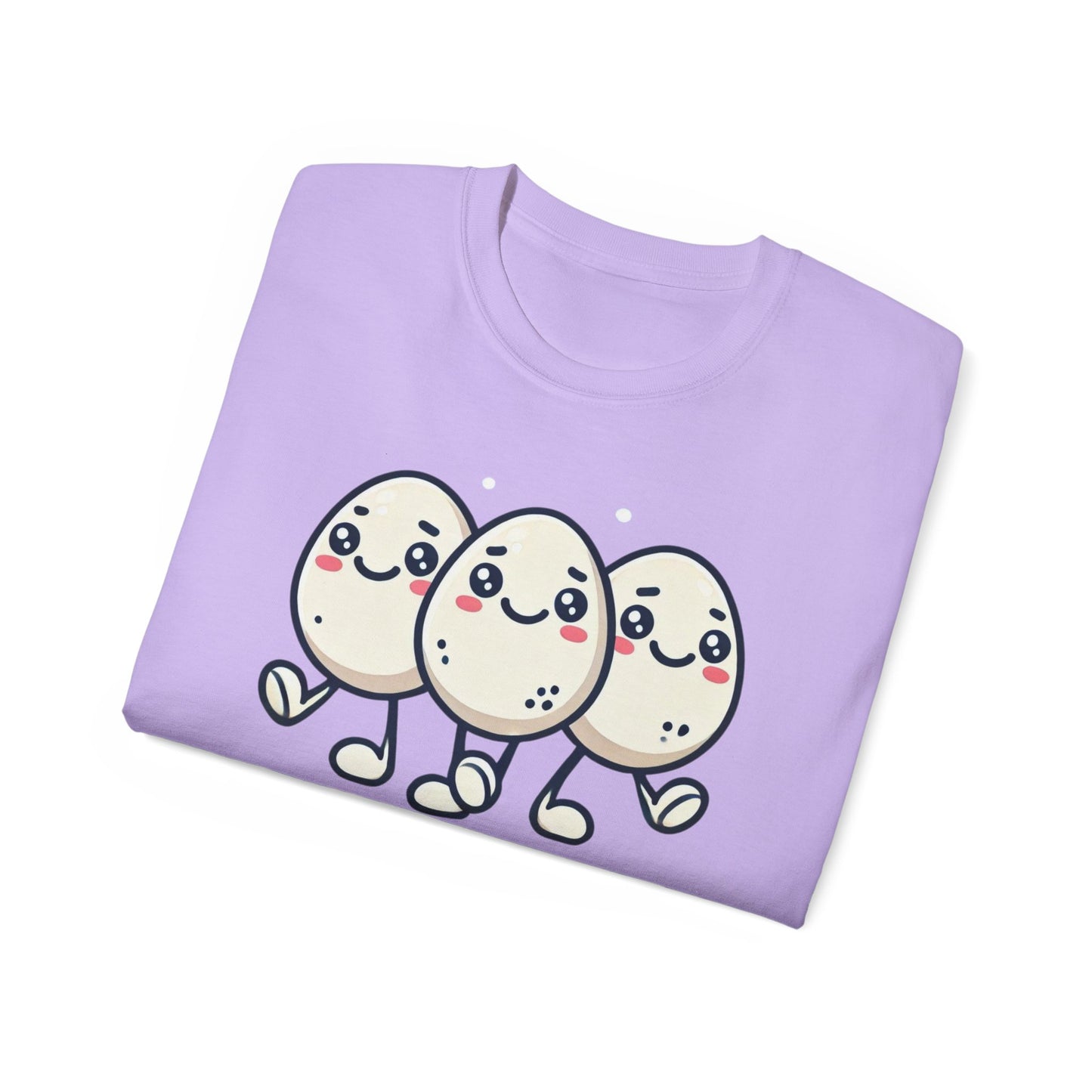 Cute Egg Friends T‑Shirt — "Good Vibes Only" Kawaii Tee