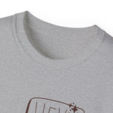 Coffee Bean Cartoon Tee — "Heya!" Cute Morning Coffee T-Shirt