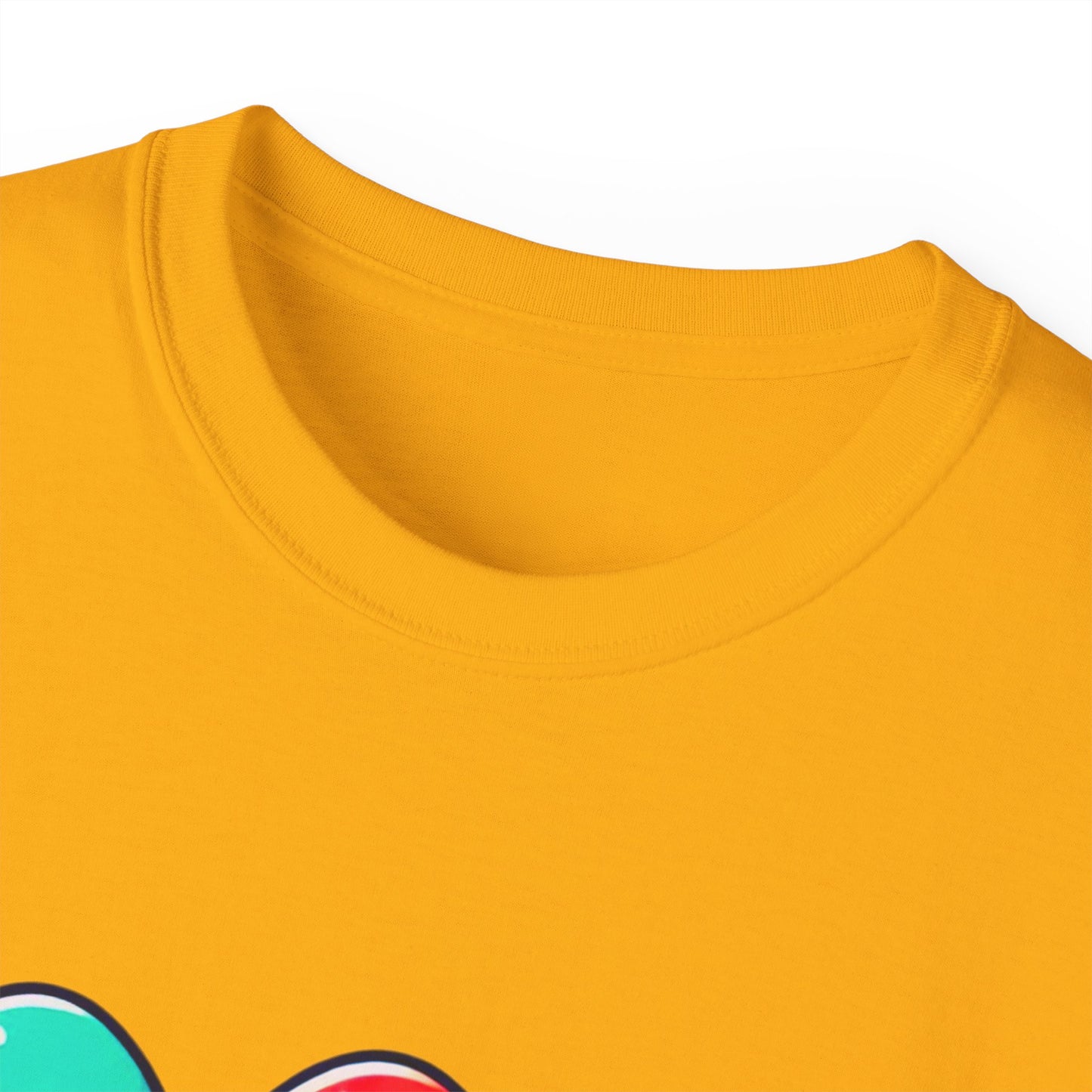 Cute Easter Egg Trio T‑Shirt — Colorful Cartoon Eggs Graphic Tee