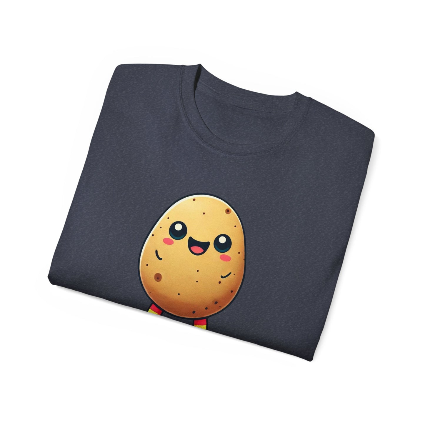Potato Character T‑Shirt — Cute Kawaii 'Hello!' Tee