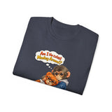 T-Shirt — 'Am I the Cutest Monkey Around?' Cute Monkey & Teddy Graphic Tee