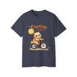 Cracking Miles Cute Bear on Bicycle T‑Shirt