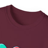 Cute Easter Egg Trio T‑Shirt — Colorful Cartoon Eggs Graphic Tee