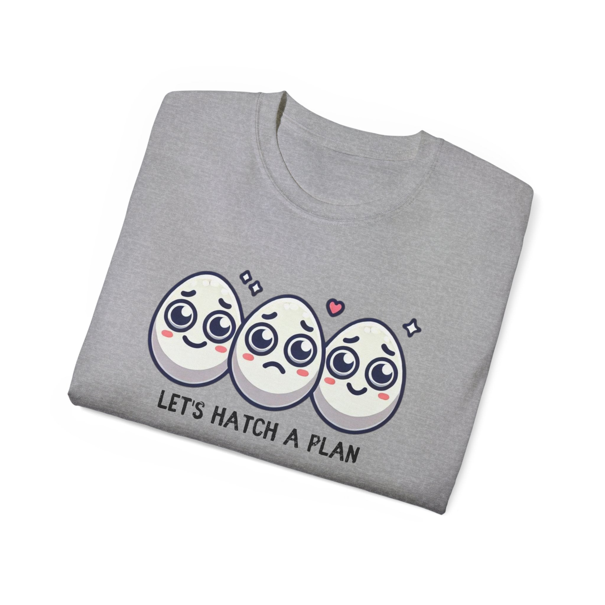 Let's Hatch a Plan Tee — Cute Egg Trio Graphic T-Shirt