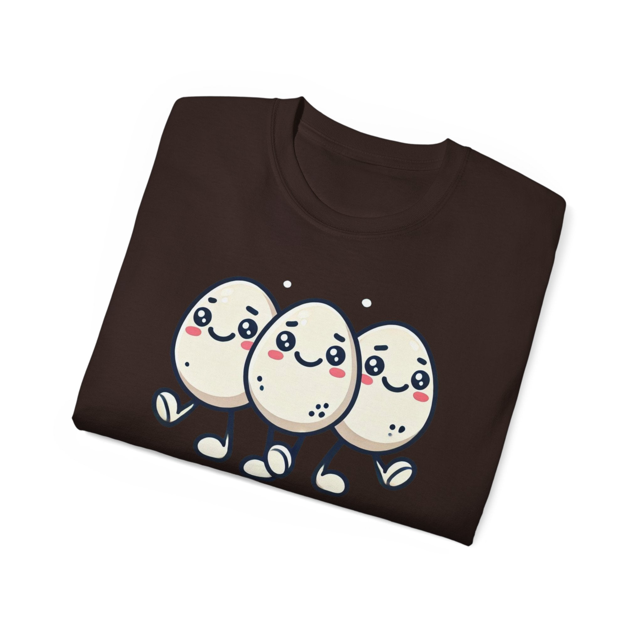 Cute Egg Friends T‑Shirt — "Good Vibes Only" Kawaii Tee