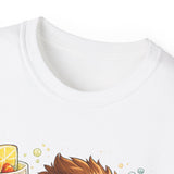 Cute Hedgehog Riding Bike T‑Shirt — Adorable Cartoon Animal Tee (With Teddy)