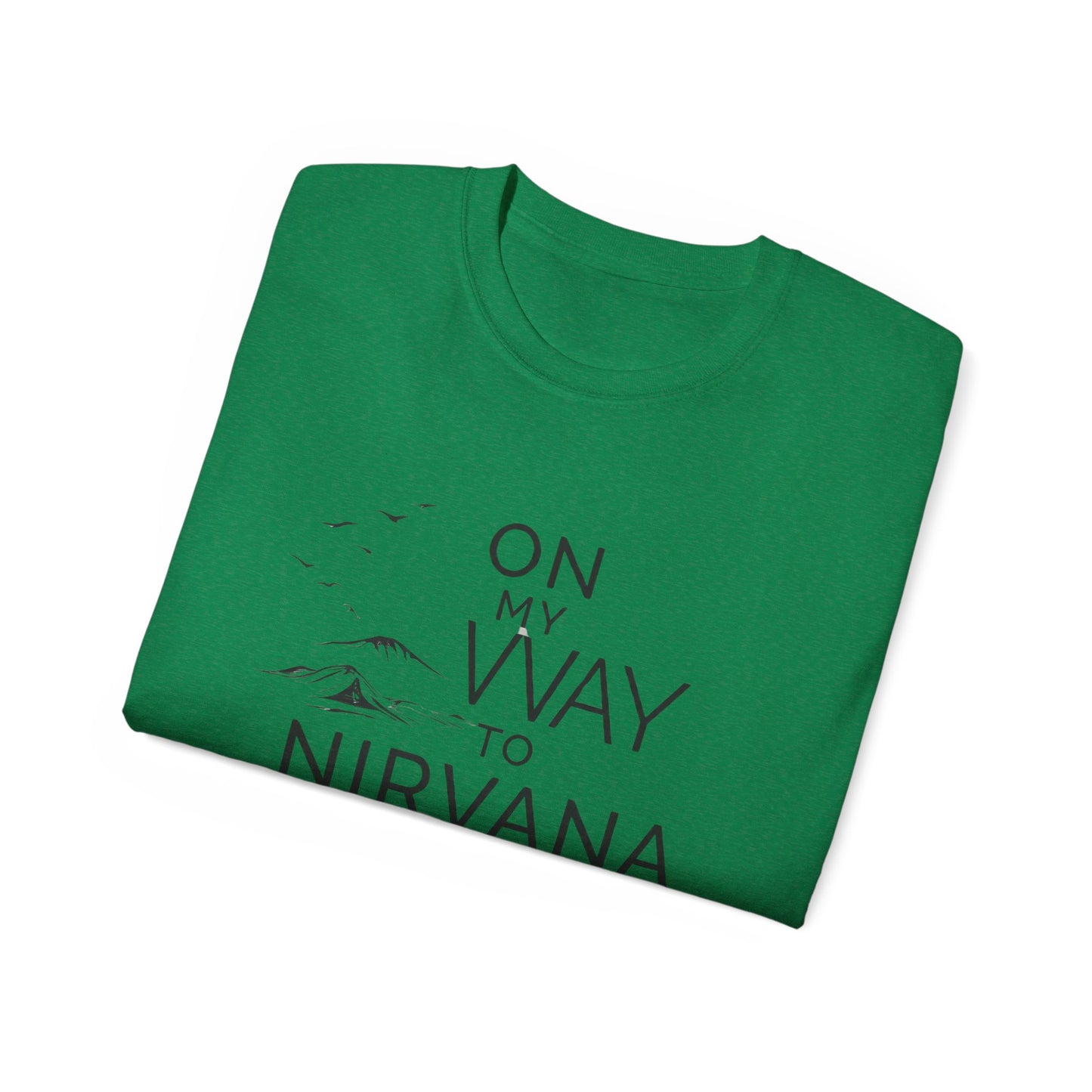 On My Way to Nirvana T-Shirt — Minimal Mountain Graphic Tee