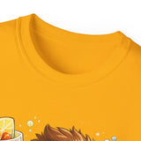 Cute Hedgehog Riding Bike T‑Shirt — Adorable Cartoon Animal Tee (With Teddy)