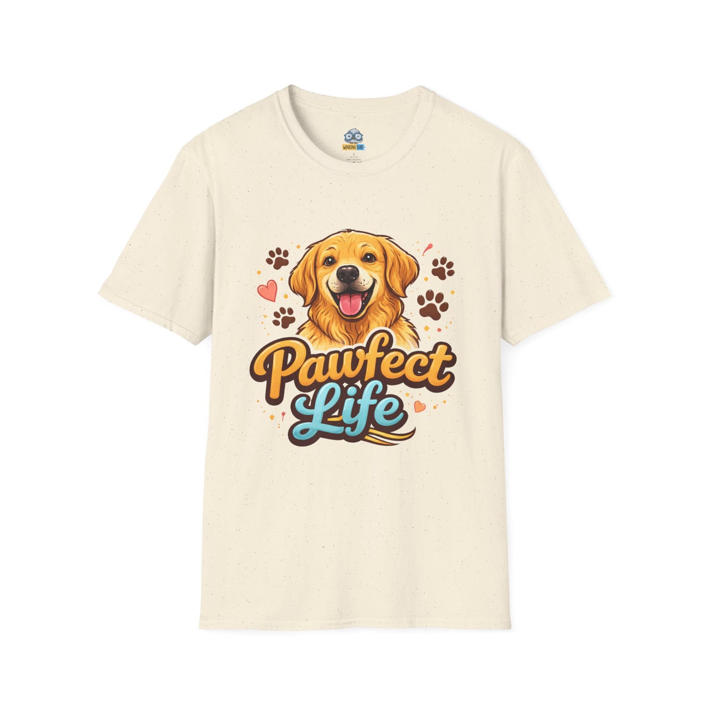 T-Shirt — "Pawfect Life" Golden Retriever Graphic Tee