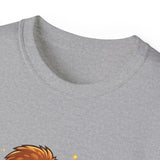 Cute Monkey & Puppy Orange Juice T-Shirt — Playful Tropical Animal Tee