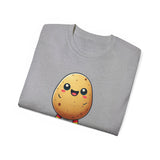 Potato Character T‑Shirt — Cute Kawaii 'Hello!' Tee