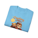 Cracking Miles Monkey Bike Tee — Cute Bear Rider Graphic T-Shirt