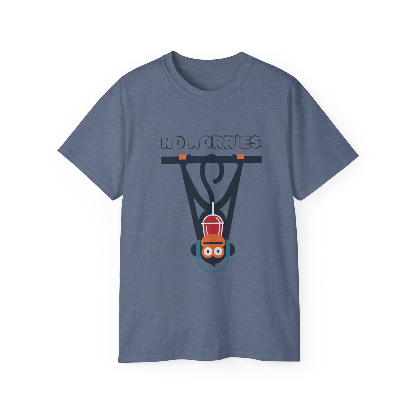 No Worries Sloth T‑Shirt — Cute Hanging Sloth Graphic Tee