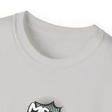 Cute Cat & Mouse Graphic Tee – 'Meow' Cartoon Pet Shirt