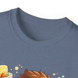 Cute Hedgehog Riding Bike T‑Shirt — Adorable Cartoon Animal Tee (With Teddy)