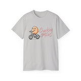 Cracking Miles Cycling T‑Shirt — Cute Egg Biker Tee