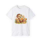 Cute Monkey Family Orange Juice T‑Shirt — Playful Tropical Kids Tee
