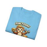 T-Shirt — “Fun Today, Fit Tomorrow” Sloth Workout Graphic Tee