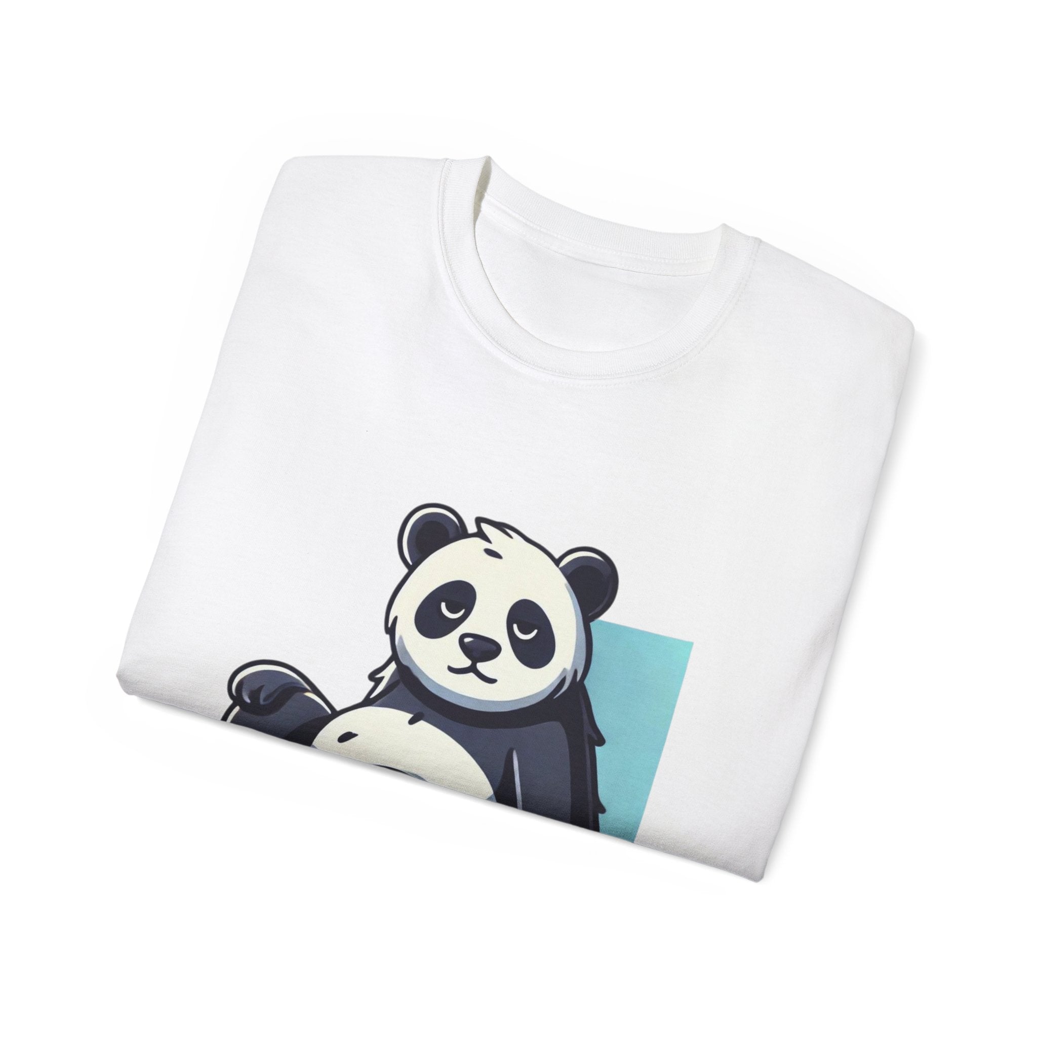 Energy Efficient Panda T-Shirt — "I'm Not Lazy, I'm Energy Efficient" Cute Graphic Tee