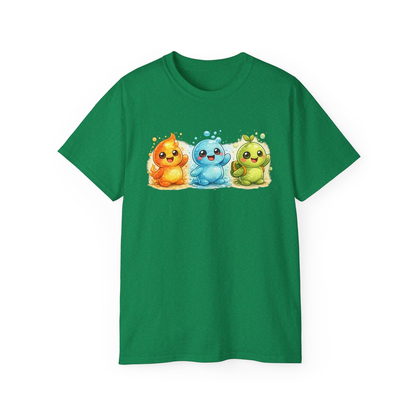 Cute Trio Slime Tee — Colorful Kawaii Slime Characters T-Shirt