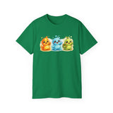 Cute Trio Slime Tee — Colorful Kawaii Slime Characters T-Shirt
