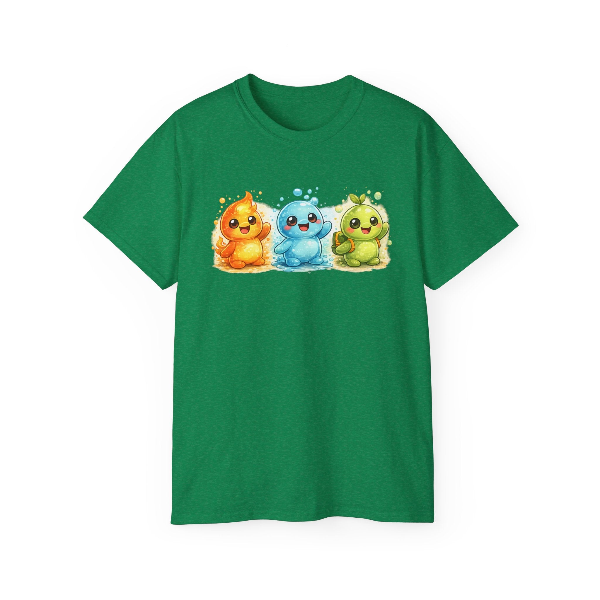 Cute Trio Slime Tee — Colorful Kawaii Slime Characters T-Shirt