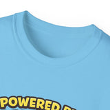 Powered by Bananas Tee — Cute Surfing Monkey & Teddy Graphic Shirt