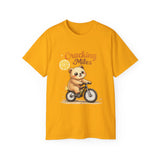 Cracking Miles Cute Bear on Bicycle T‑Shirt