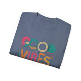 Good Vibes Only T-Shirt — Colorful Positive Message Tee