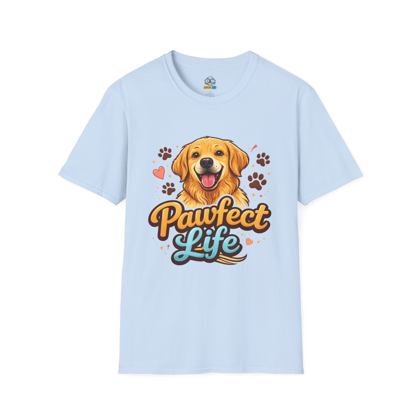T-Shirt — "Pawfect Life" Golden Retriever Graphic Tee
