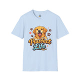 T-Shirt — "Pawfect Life" Golden Retriever Graphic Tee