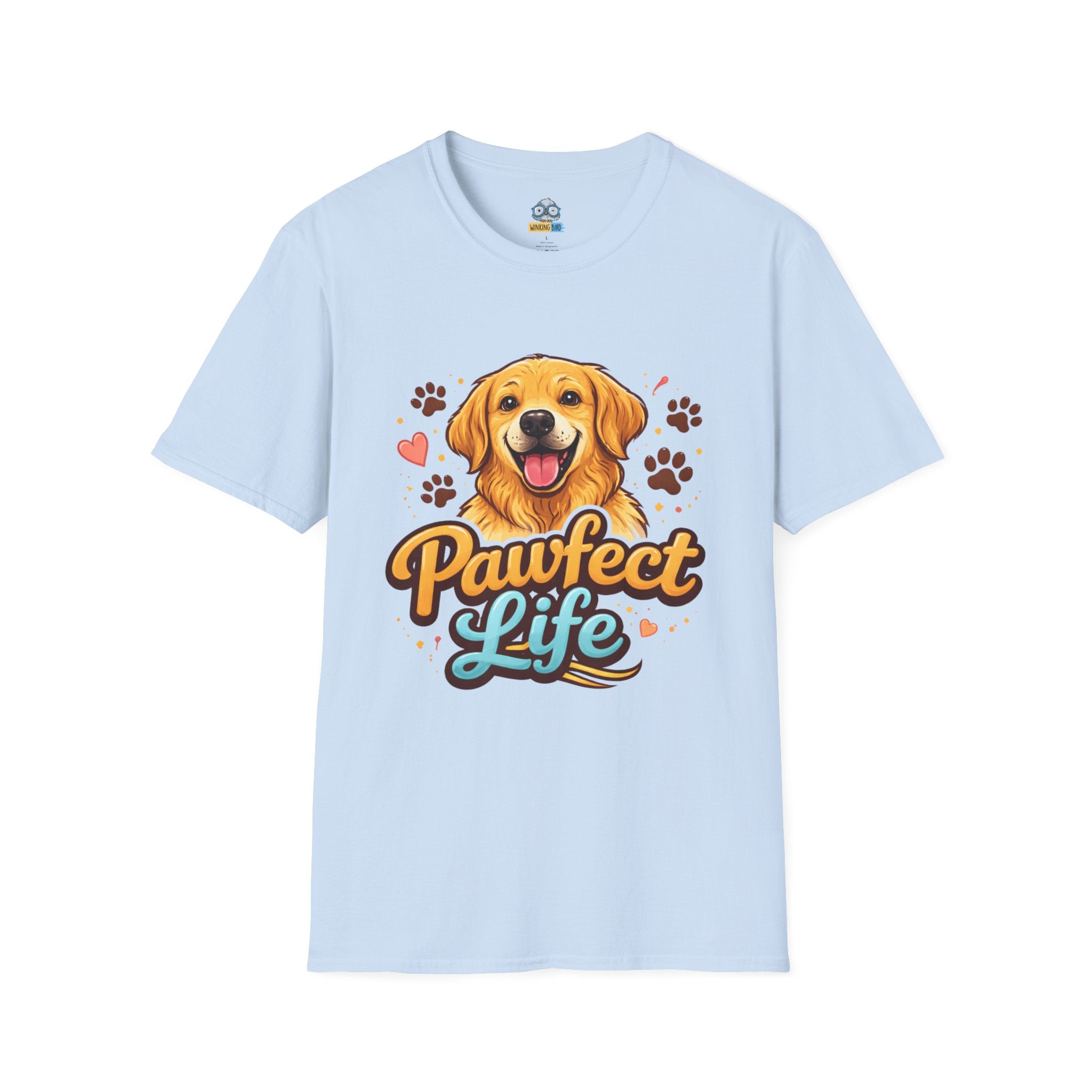 T-Shirt — "Pawfect Life" Golden Retriever Graphic Tee