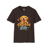 T-Shirt — "Pawfect Life" Golden Retriever Graphic Tee