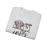 Enjoy Every Moment Tee — Cute Relaxing Monkey Graphic T-Shirt