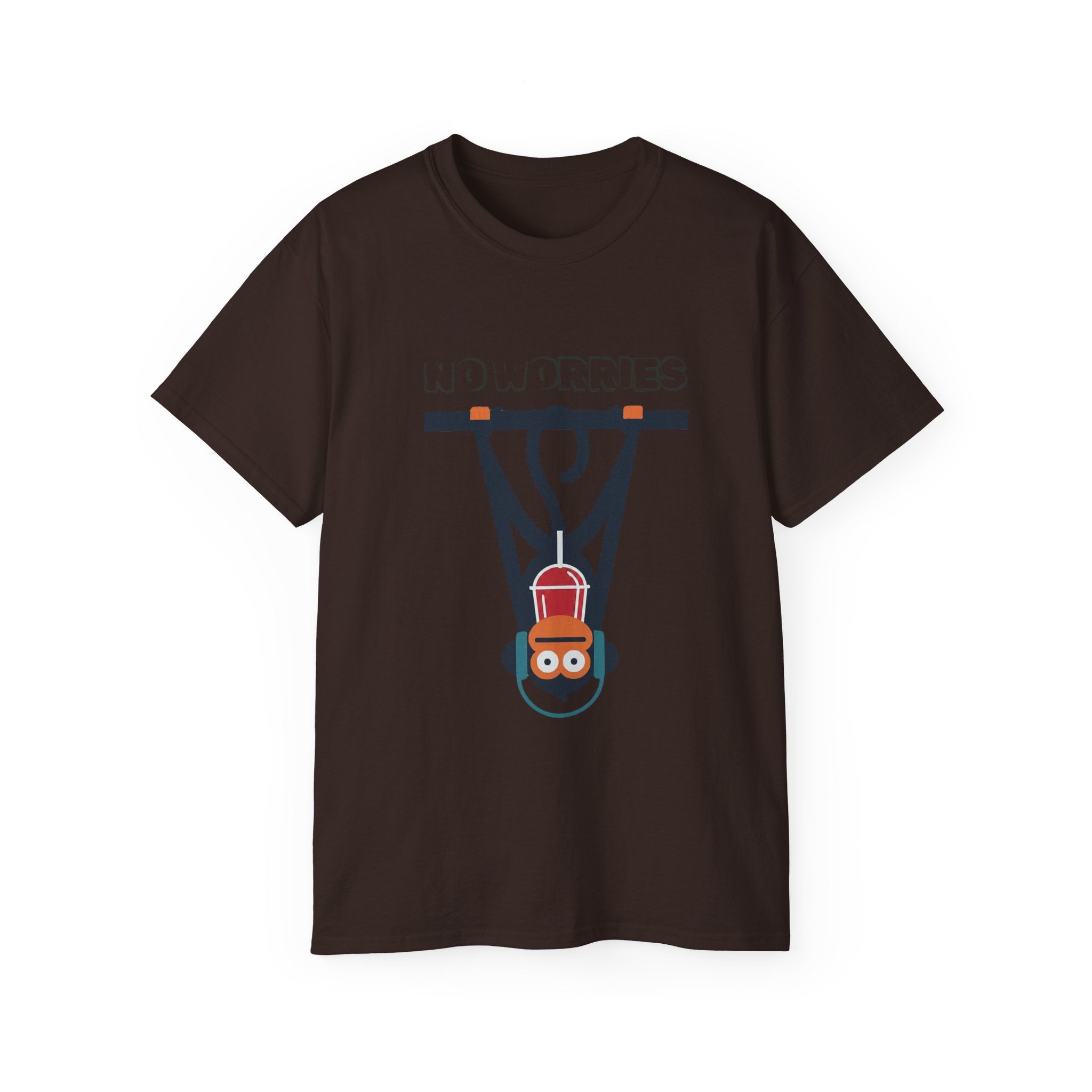 No Worries Sloth T‑Shirt — Cute Hanging Sloth Graphic Tee