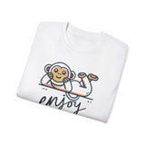Enjoy Every Moment Tee — Cute Relaxing Monkey Graphic T-Shirt