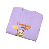 Cracking Miles Cute Bear on Bicycle T‑Shirt
