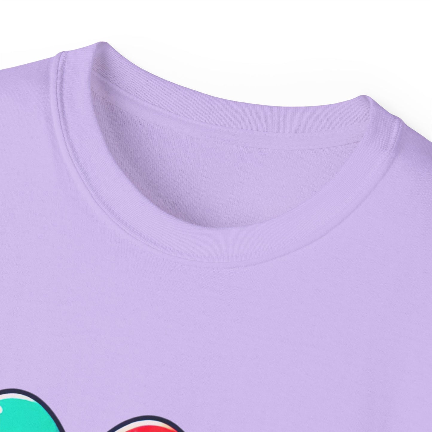 Cute Easter Egg Trio T‑Shirt — Colorful Cartoon Eggs Graphic Tee