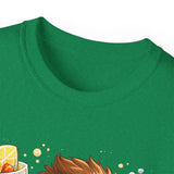 Cute Hedgehog Riding Bike T‑Shirt — Adorable Cartoon Animal Tee (With Teddy)