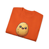 Potato Character T‑Shirt — Cute Kawaii 'Hello!' Tee