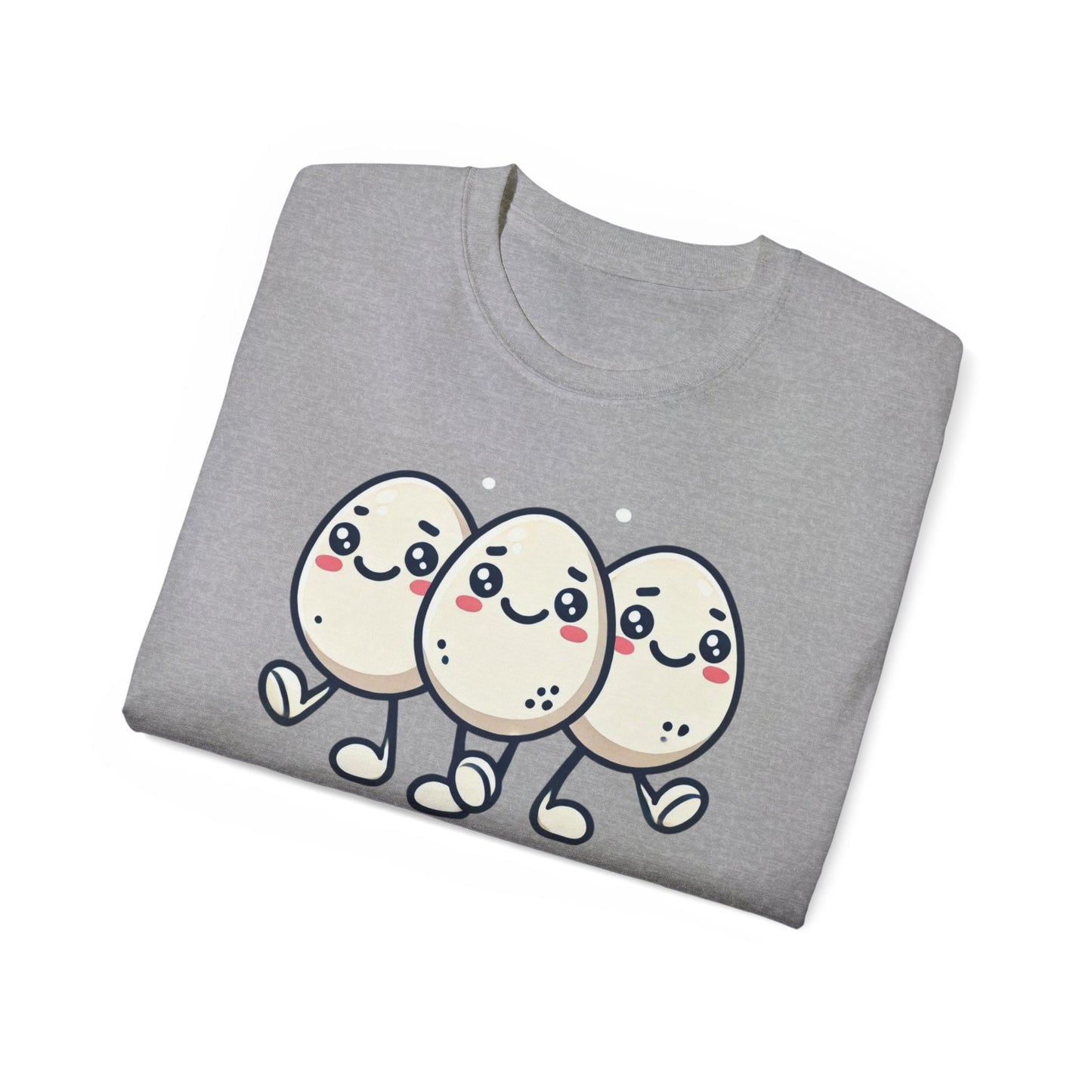 Cute Egg Friends T‑Shirt — "Good Vibes Only" Kawaii Tee