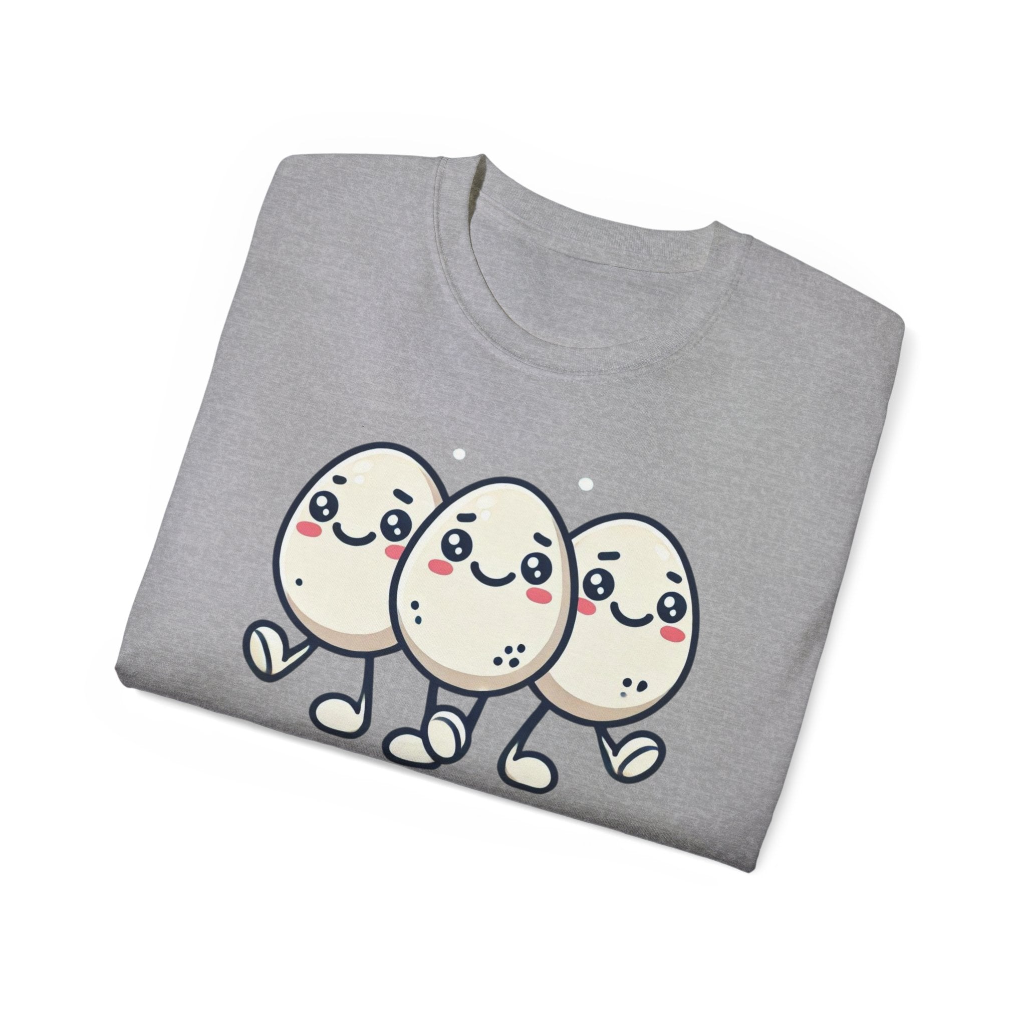 Cute Egg Friends T‑Shirt — "Good Vibes Only" Kawaii Tee