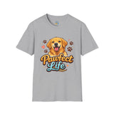 T-Shirt — "Pawfect Life" Golden Retriever Graphic Tee