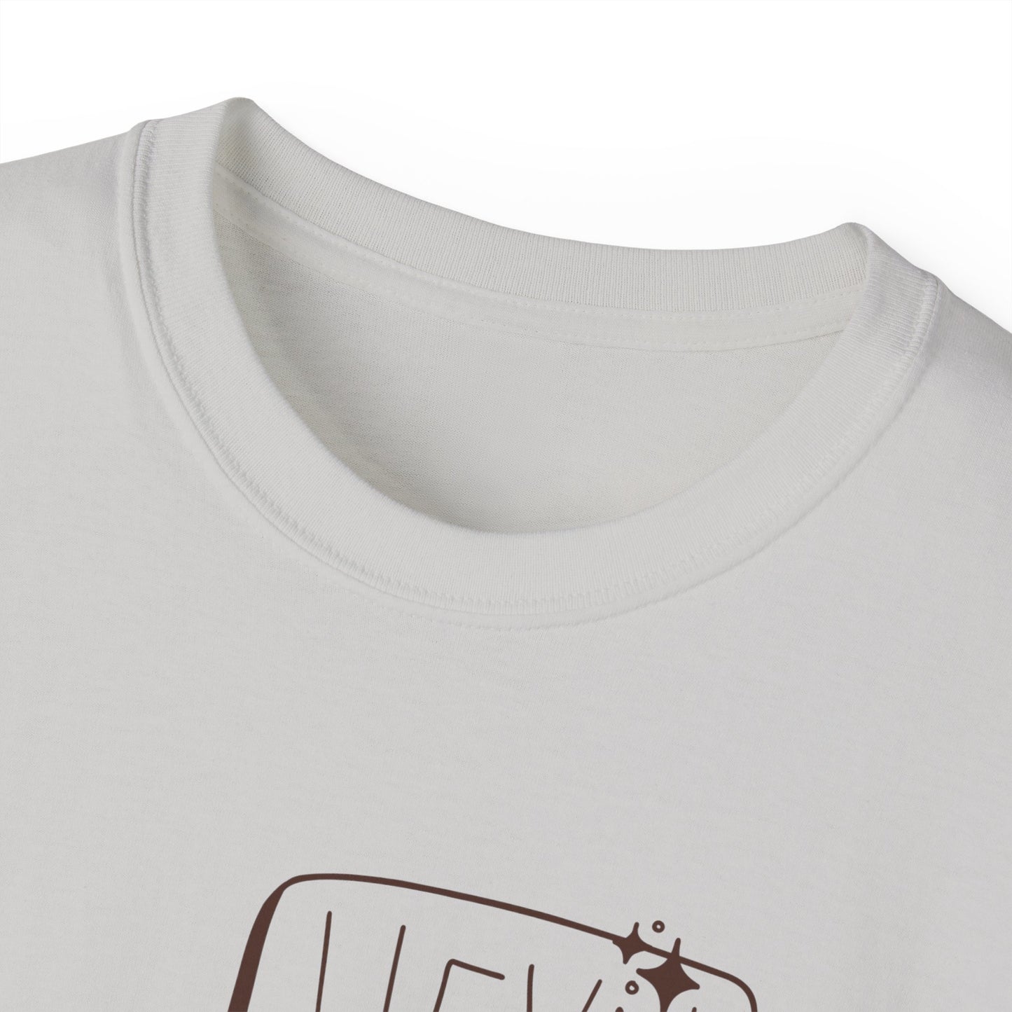 Coffee Bean Cartoon Tee — "Heya!" Cute Morning Coffee T-Shirt